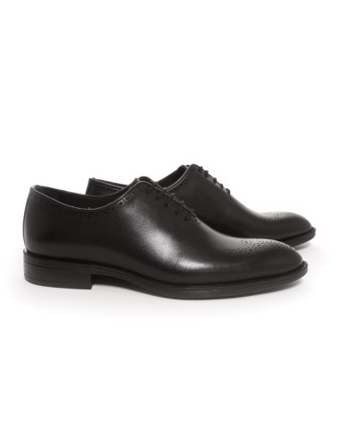 Oxford de piel con costura color negro