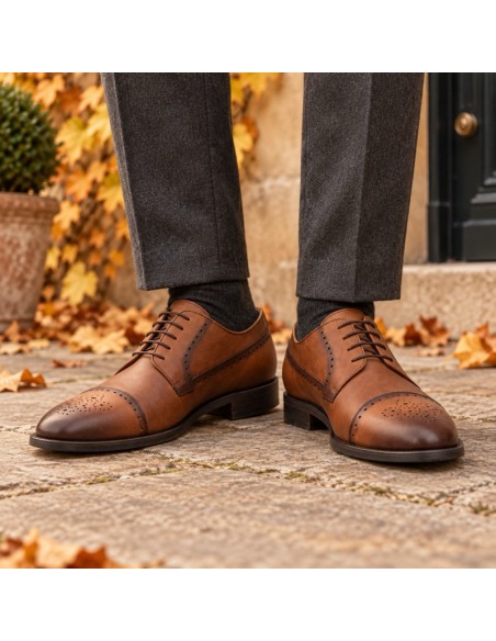 Derby de peau cuir MORLEN-CUERO