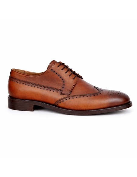 Derby de peau marron OLVERA-CUERO
