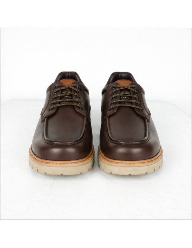 Derby de peau marron PANORI-BROWN