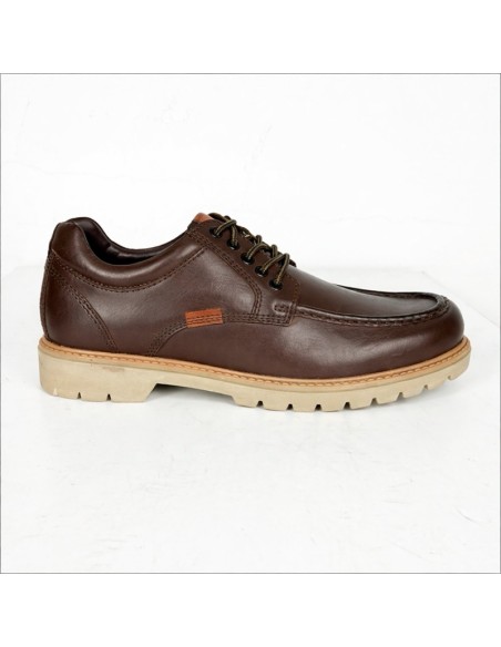 Derby de peau marron PANORI-BROWN