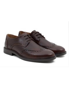 Brown leather derby 2