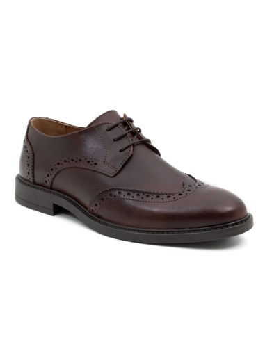 Brown leather derby