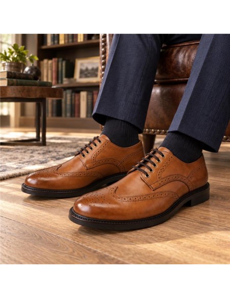 Light Brown leather derby