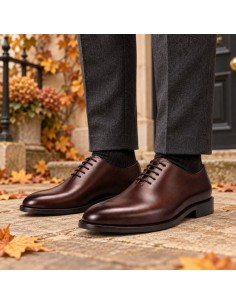 Brown leather Oxford
