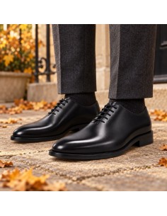 Oxford de peau le noir PARMEN-NEGRO