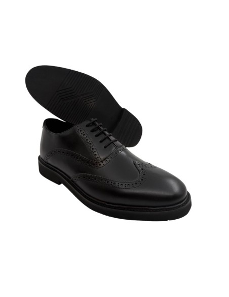 Black leather Oxford