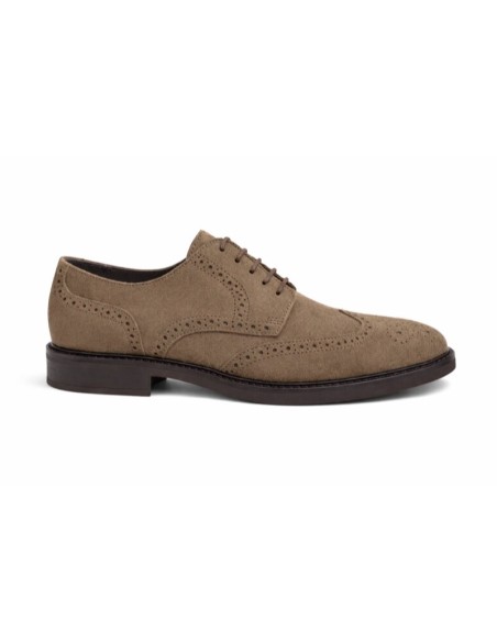 Derby de peau beige SERNOL-TAUPE