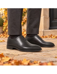 Oxford de peau le noir VENIRA-NEGRO