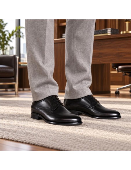 Derby de peau le noir VIOLANO-NEGRO