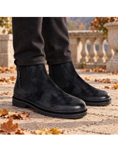 Bottine de peau le noir BRUMEN-BLACK