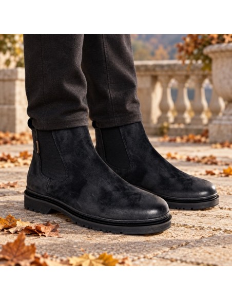 Bottine de peau le noir BRUMEN-BLACK