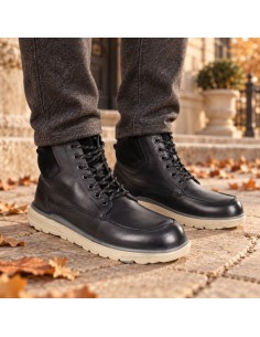 Bottine de peau le noir CIPMEN-BLACK