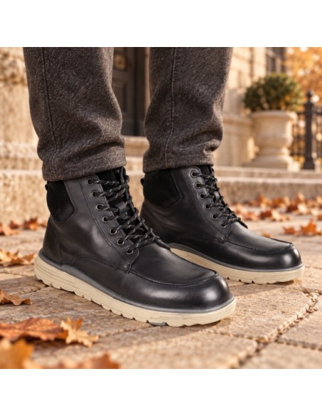 Bottine de peau le noir CIPMEN-BLACK