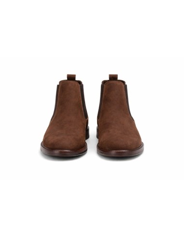 bottines chelsea nubuck marron NARVAL-BROWN