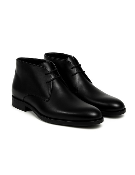 Bottine de peau le noir PARUMEN-NEGRO