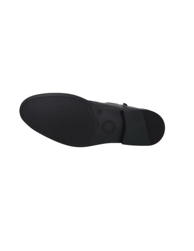 Black leather boot