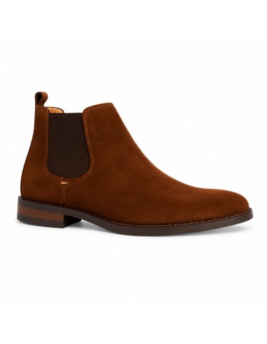 Brown suede chelsea boots