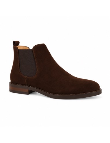 Brown suede chelsea boots