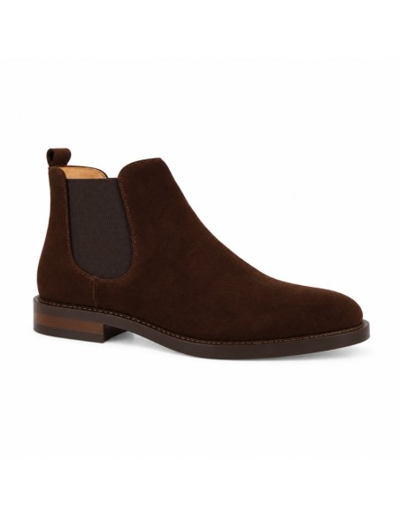 bottines chelsea suède marron SEBRON-BROWN