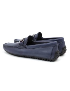 Mocassin de peau bleu BELIPO-NAVY 2