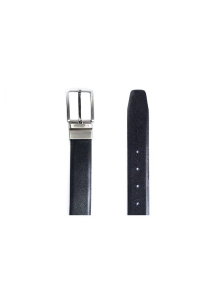 Black reversible leather belt