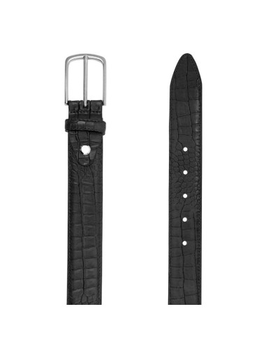 Black leather belt