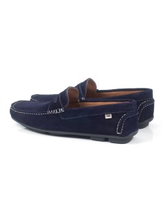 Mocassin suède bleu SAKA-NAVY 2