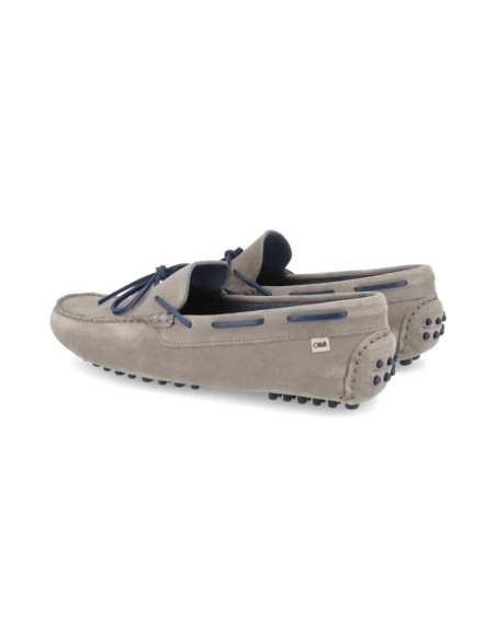 Mocassin suède gris SAKOR-GRIS