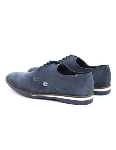 Blue suede derby