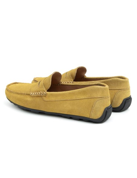 Mocassin suède moutarde SEDENA-MOSTAZA