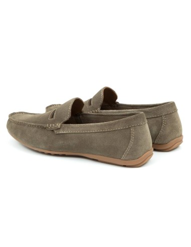 Beige suede moccasin