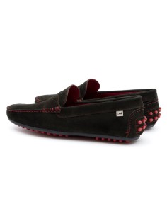 Green suede moccasin 2