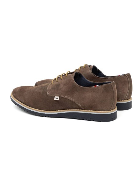 Brown suede derby