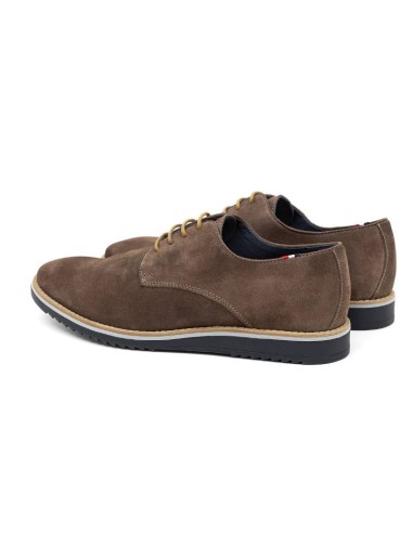 Grey suede derby