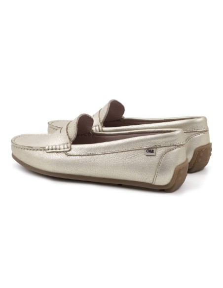 Mocasines de mujer de piel con antifaz color otros