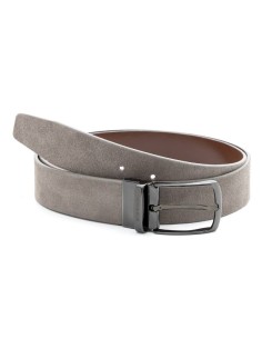 Grey suede belt