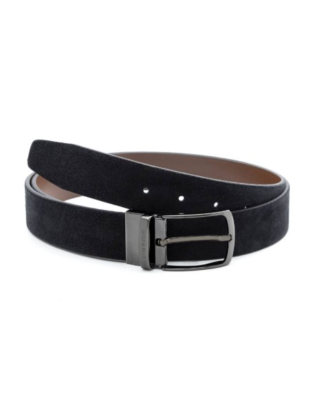 Black suede belt
