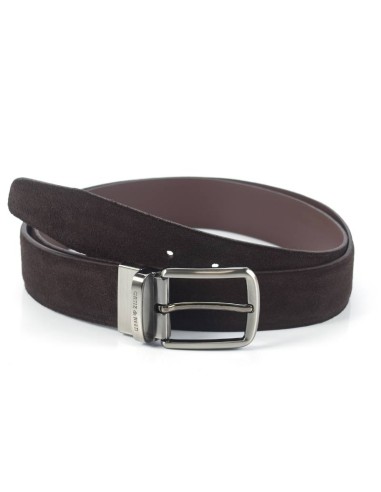 Ceinture suède marron B-STRUFFEL-MARRON